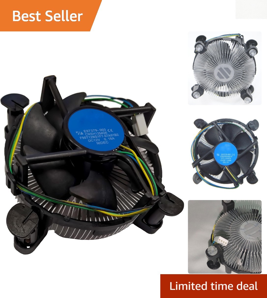 Efficient 4-Pin CPU Cooling Solution for Intel i3/i5/i7 - Easy Installation