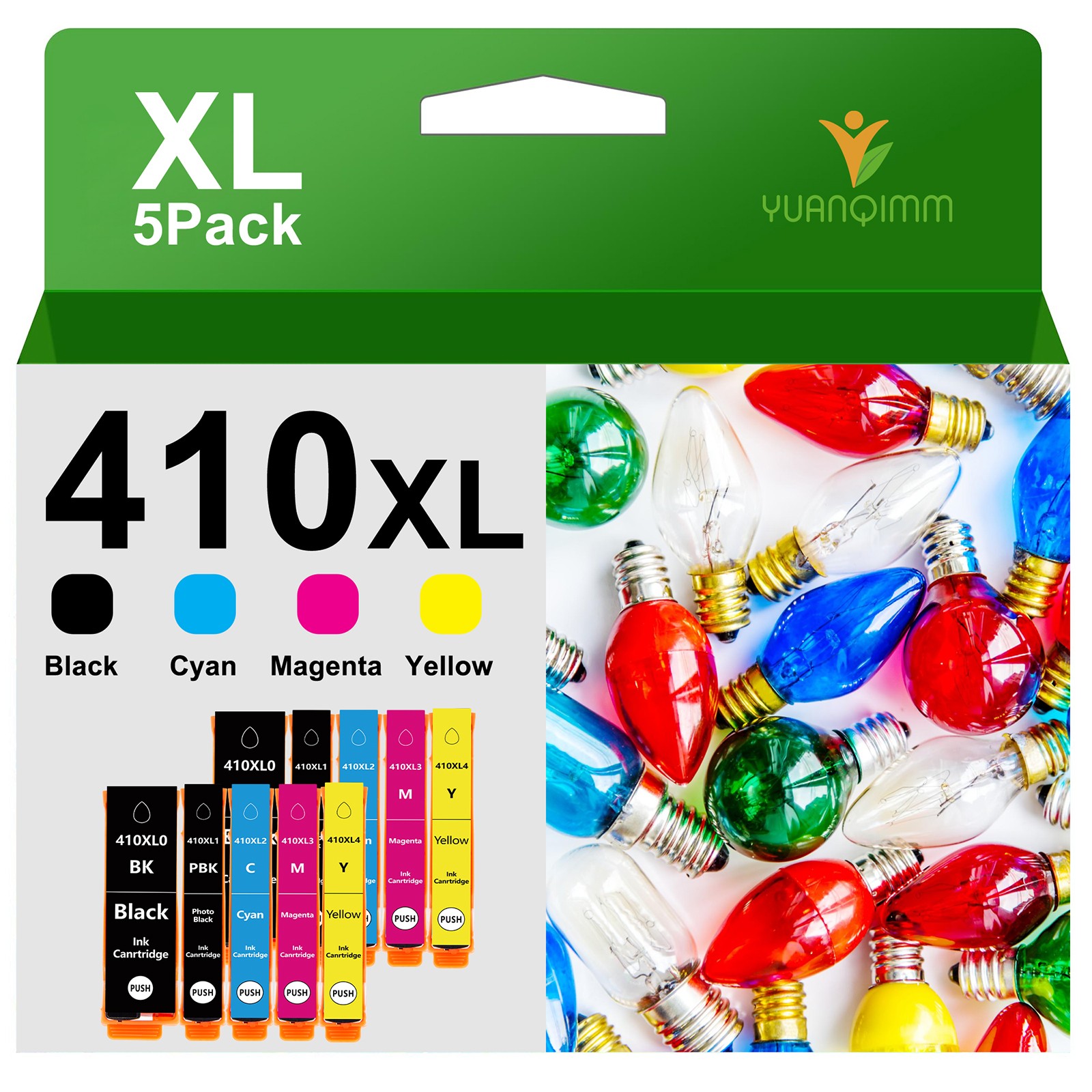 10PK 410XL T410XL Ink Cartridges For Epson XP-7100 XP-830 XP-530 XP-630 XP-640
