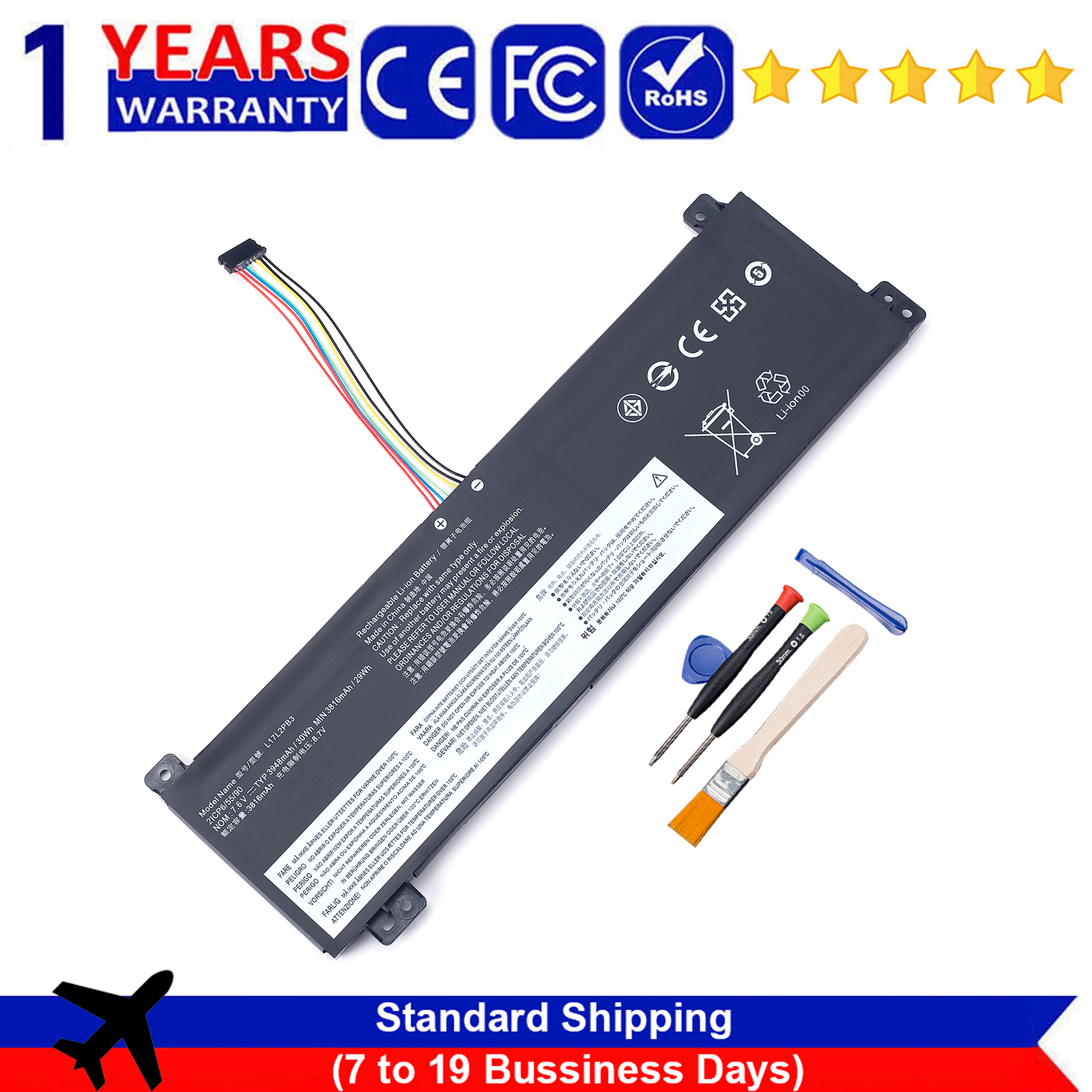 L17L2PB3 L17C2PB3 L17L2PB4 Battery For Lenovo V130-15IGM 81HL V530-14IKB 81HN