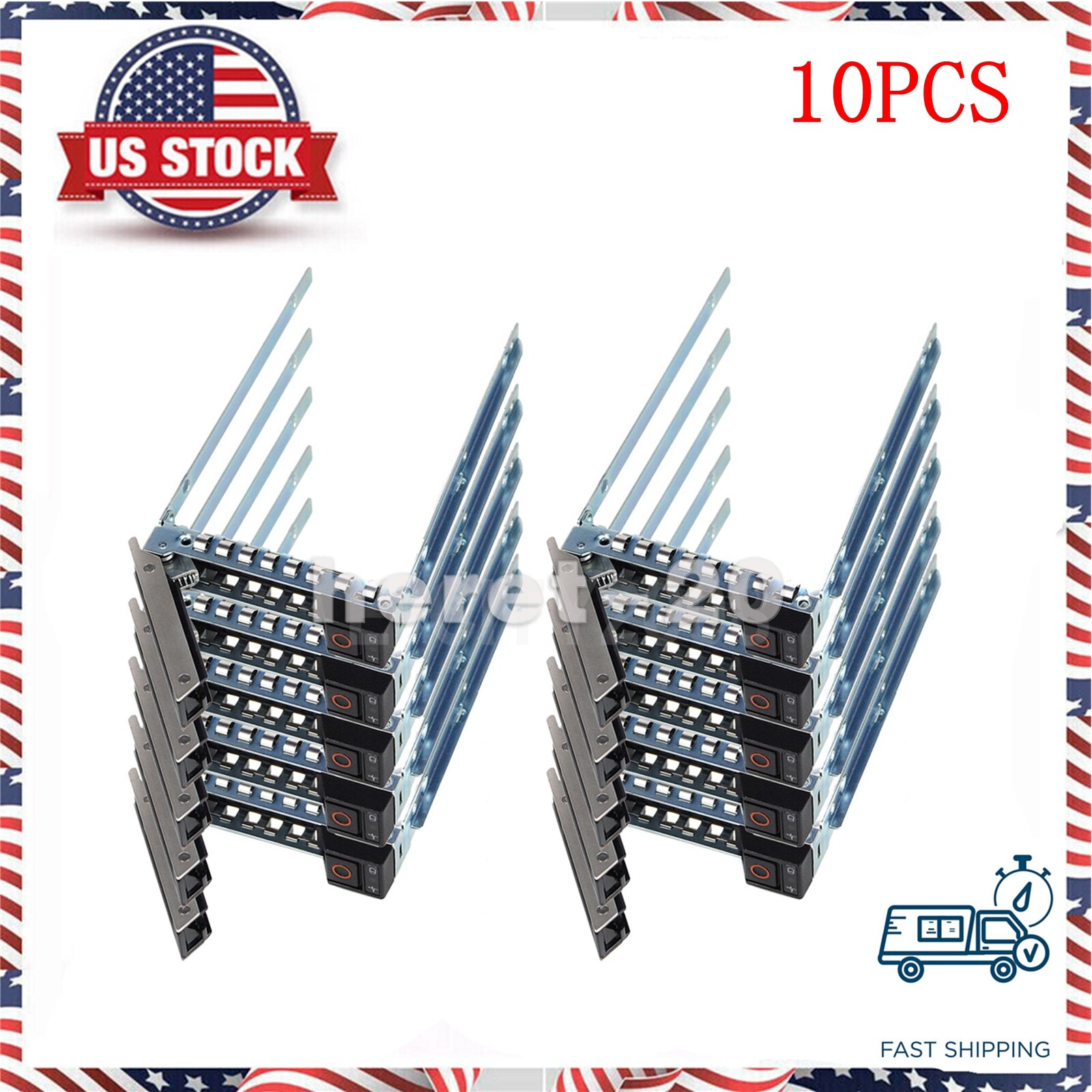 10X 2.5" DXD9H HDD Tray Caddy for Dell GEN 14 POWEREDGE Server R640 R740 R740XD