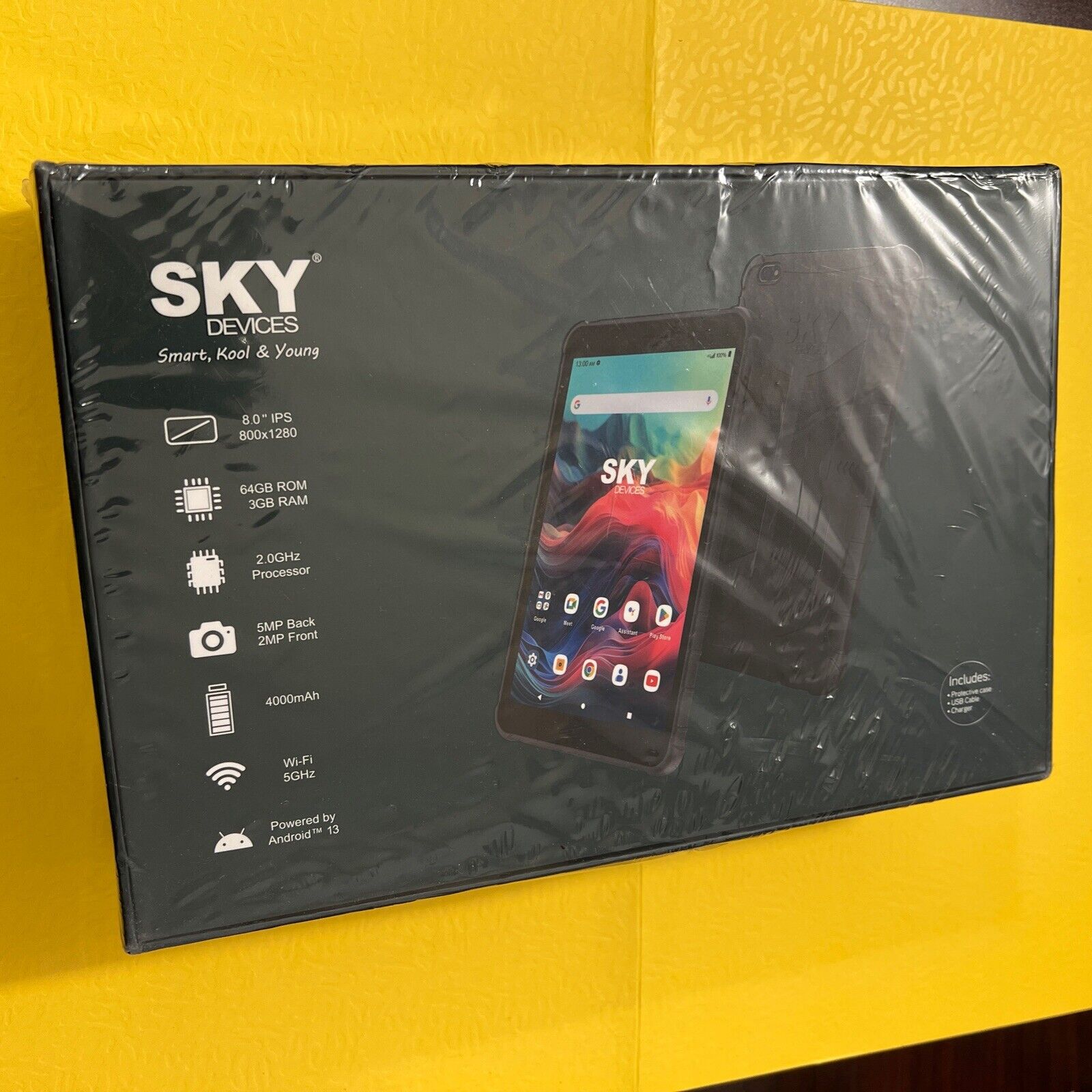 Sky Devices Skypad 8 Pro. 64GB ROM 3GB RAM Dark Grey Tablet Sealed