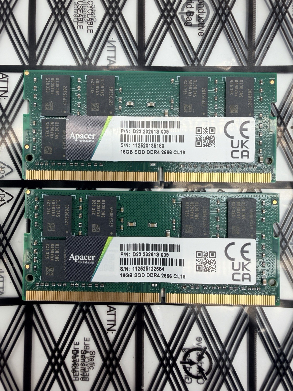 Apacer Industrial 32GB DDR4-2666 ECC Unbuffered SODIMM RAM PC4-21300 260-pin