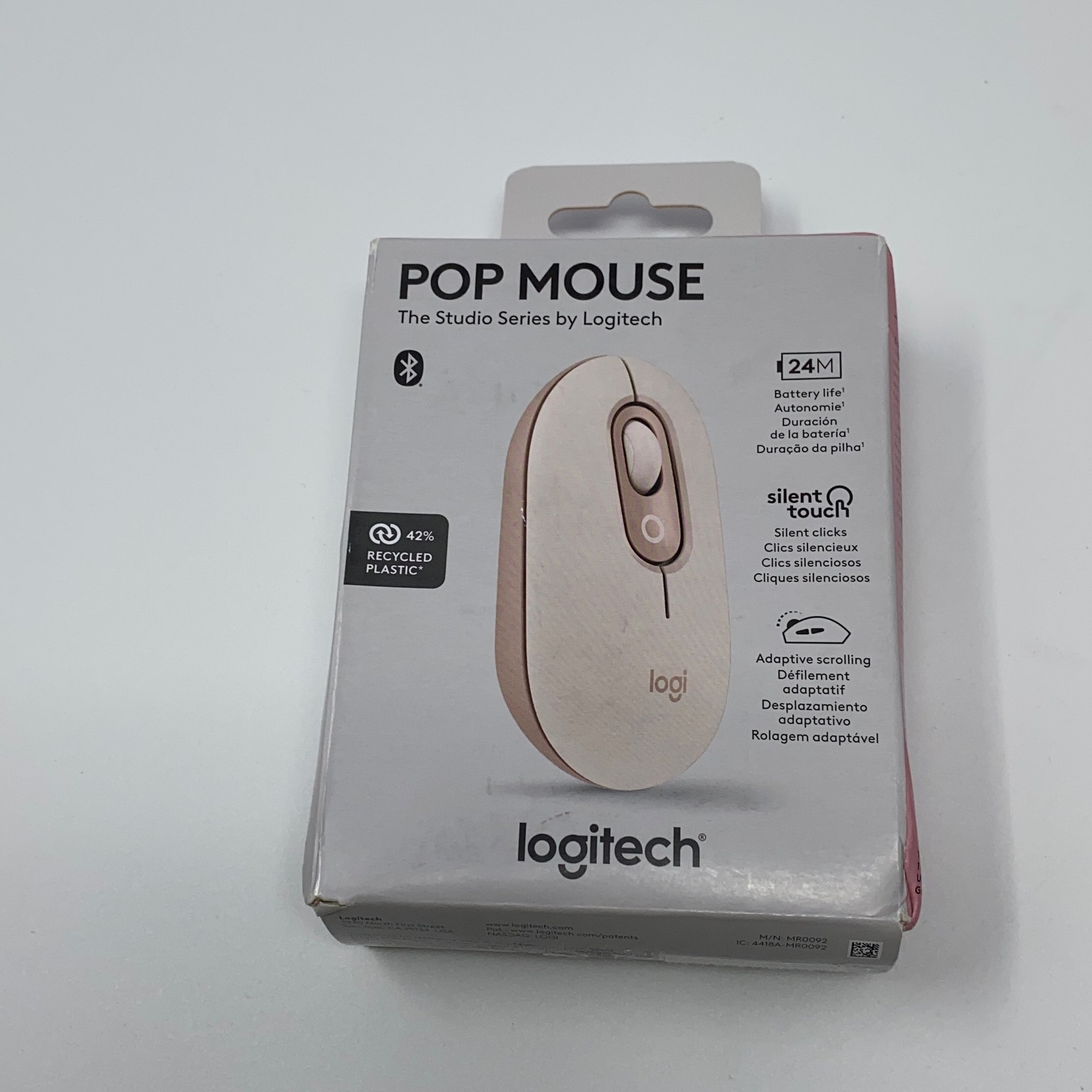 Logitech POP Wireless Bluetooth Mouse - Rose (910-007409)