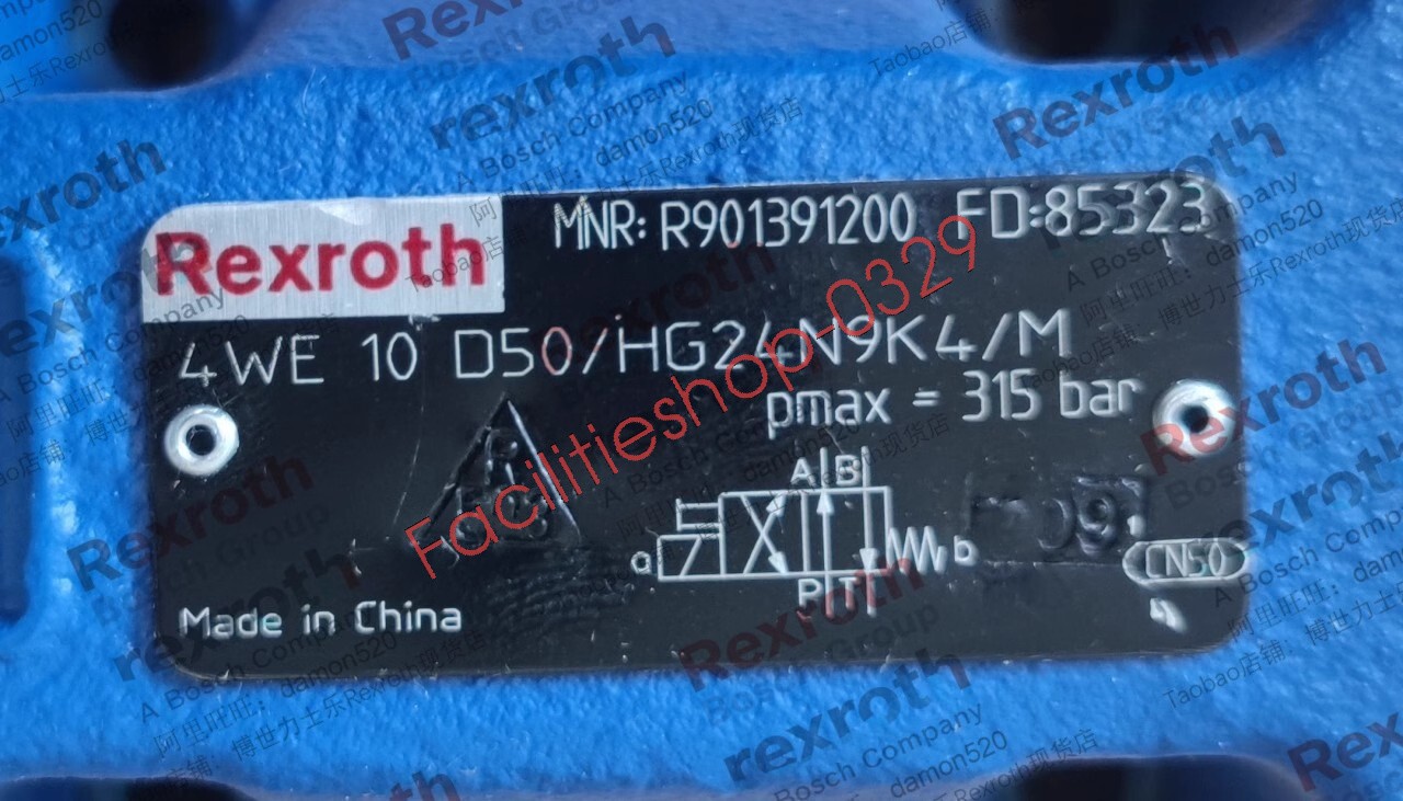 1pcs New Rexroth Solenoid Valve R901391200 4WE10D50/HG24N9K4/M DHL/FedEx