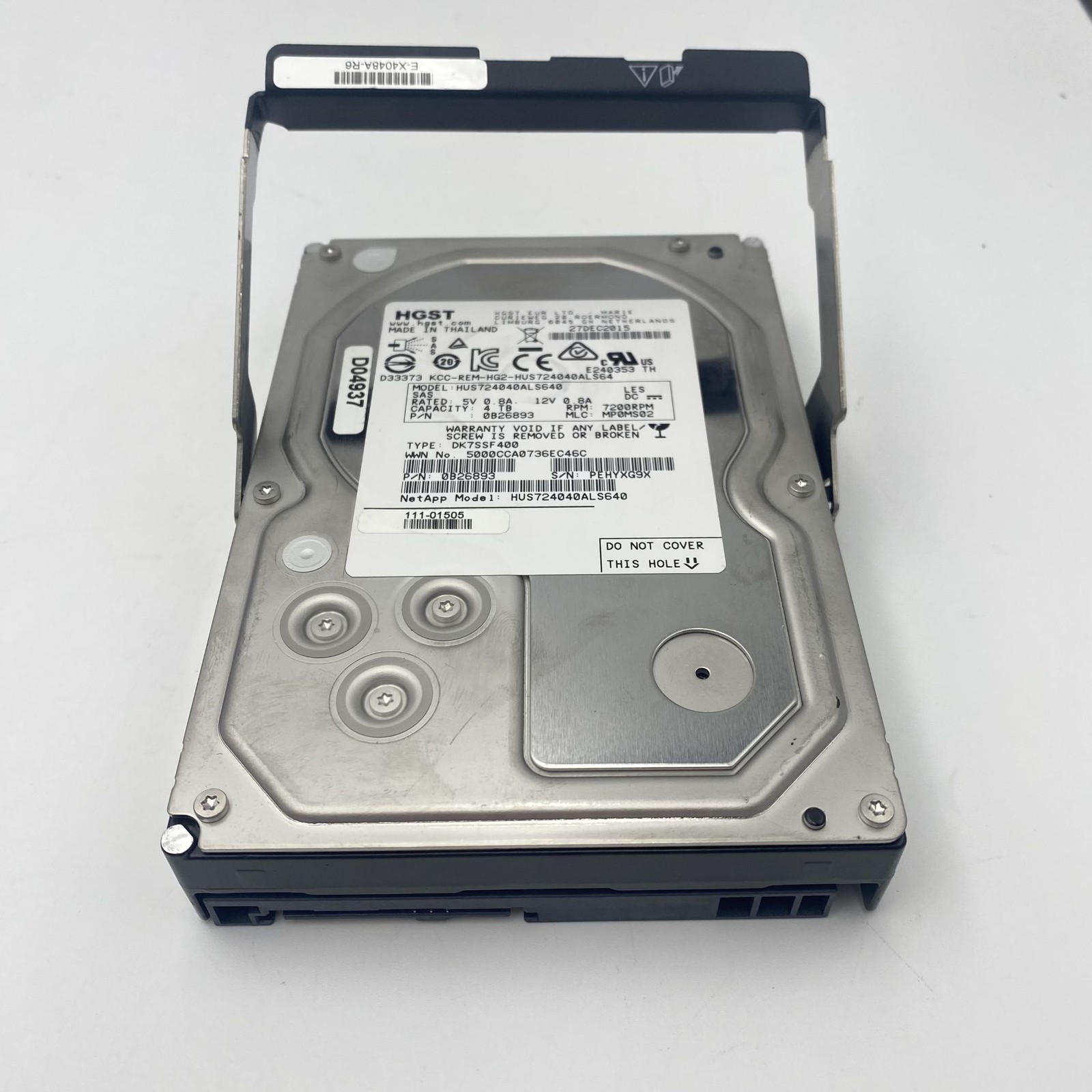NETAPP 4TB 3.5" NL-SAS HDD DE6600 (98-99% Health) E-X4048A-R6 0B26893 111-01505