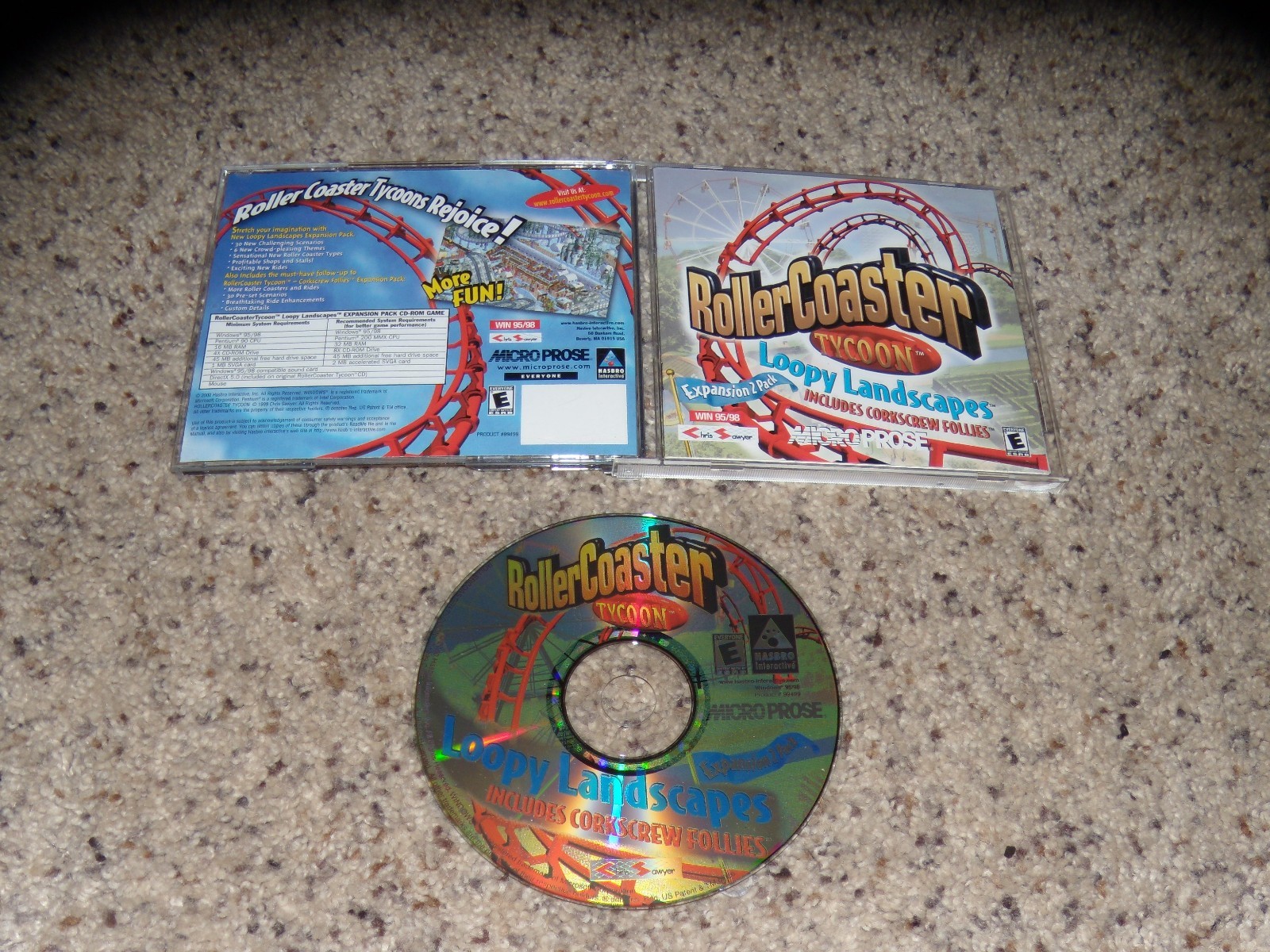 Rollercoaster Tycoon Loopy Landscapes Expansion 2 Pack Near Mint