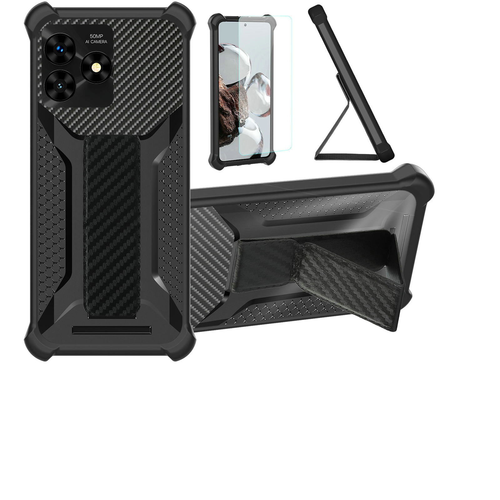 for UMIDIGI G5 MECHA Phone Case Cover Glass Screen Protector A1
