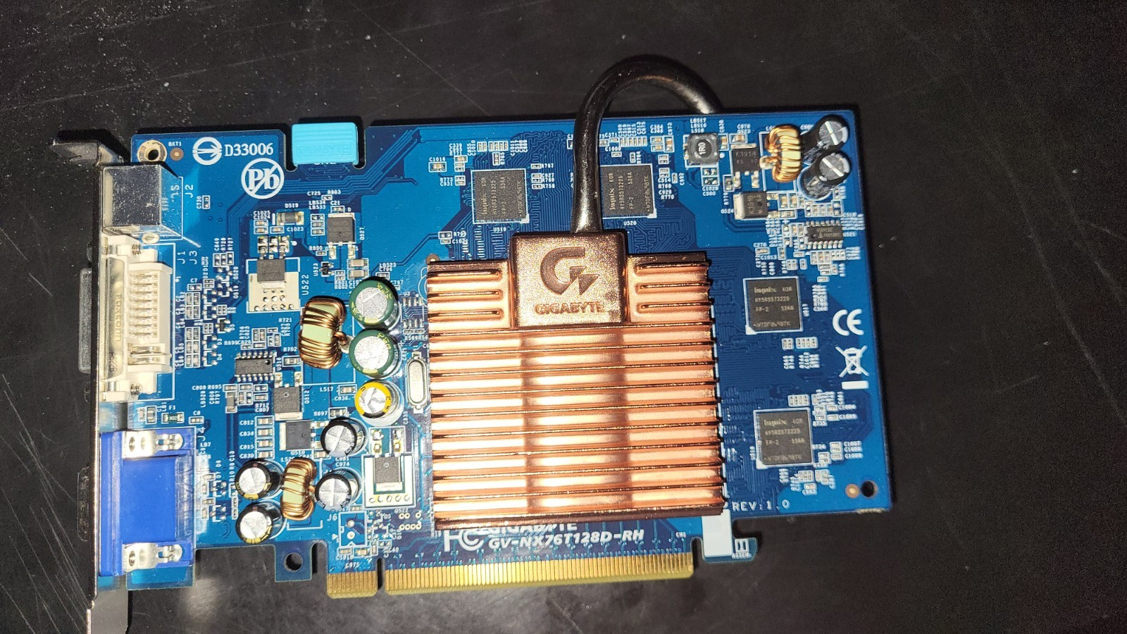 nvidia geforce 7600 gt pcie 128 mb ENGINEER SAMPLE rare vintage