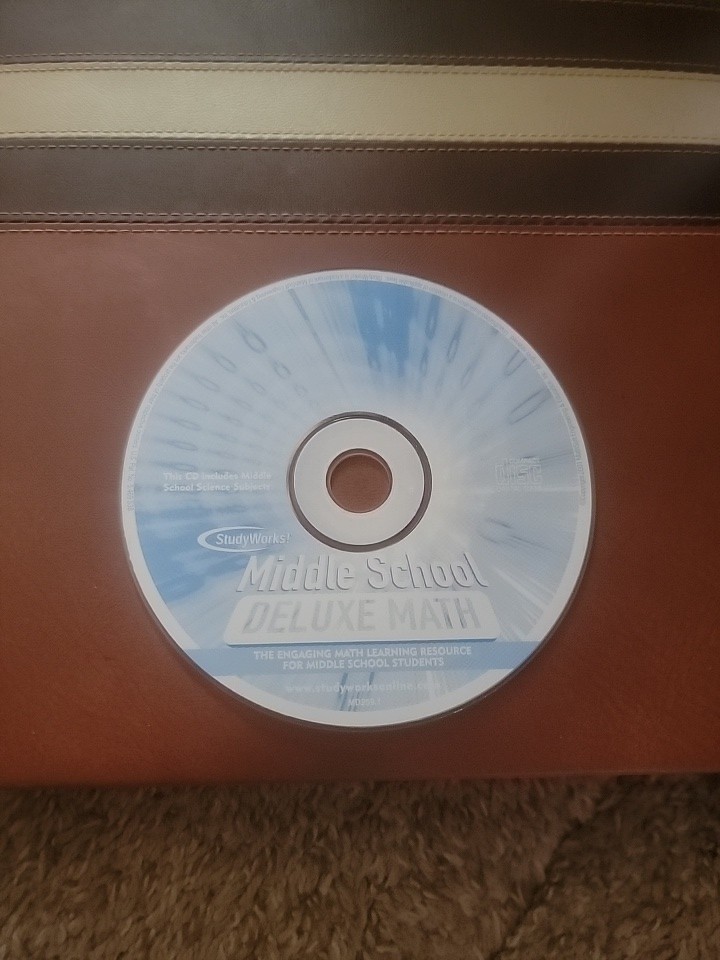Studyworks Middle School Deluxe Math Learning Software LOOSE DISC