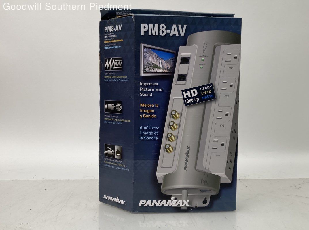 Panamax PM8-AV Home Theater Power Management Conditioner Surge Protector - New
