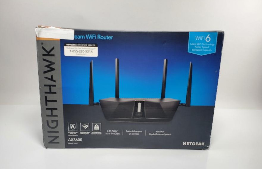 NETGEAR Nighthawk RAX41 AX3600 WiFi 6 Router Dual Band 5-Stream 3.45Gbps