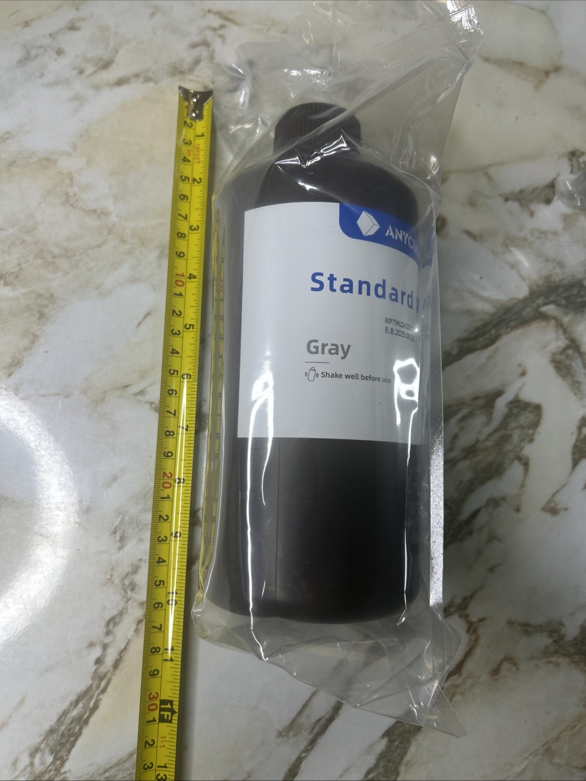 ANYCUBIC UV Standard Resin/ Water Washable,ABS-Like,Tough 3D Printer Resin GRAY