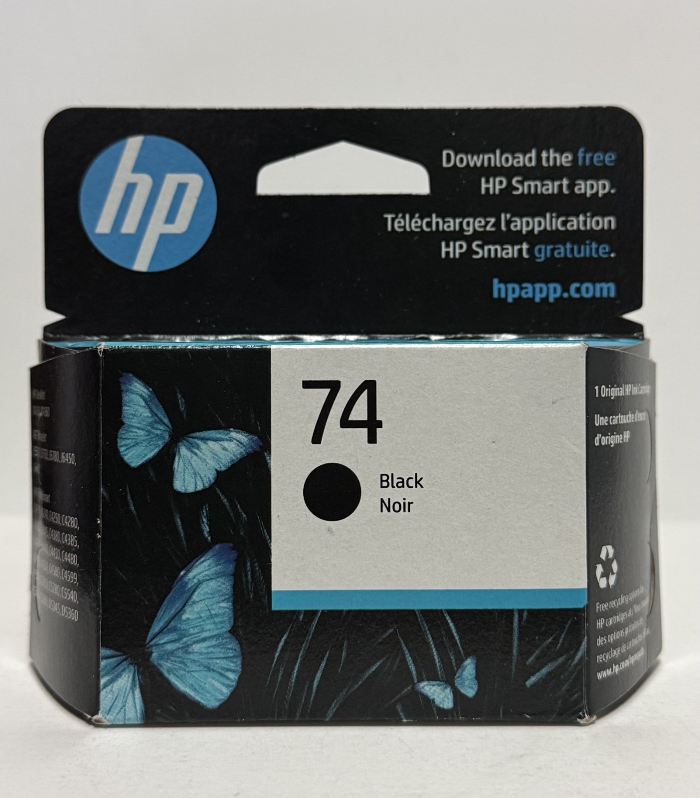 HP 74 Black Ink Cartridges (CB335WN) Exp 04/2025