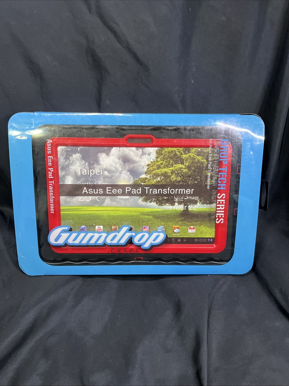 ASUS EEE PAD TRANSFORMER GUMDROP CASE NIB BLACK & RED 