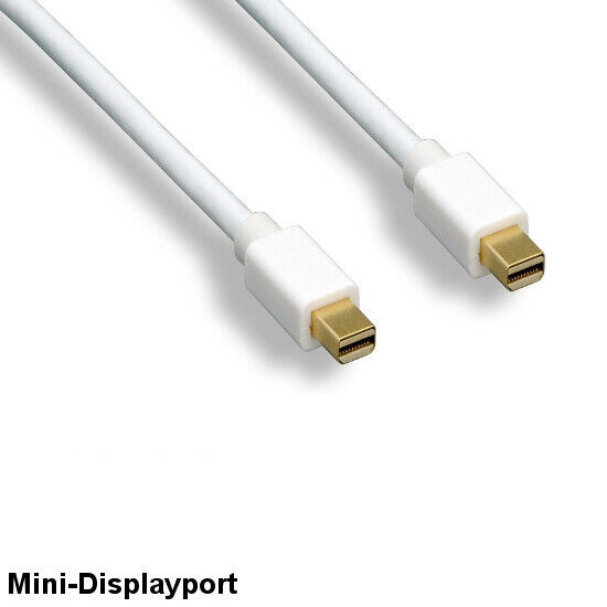 KNTK 10' Mini DisplayPort to MDP Cable 32AWG Male to Male Cord 4K 3D for PC MAC