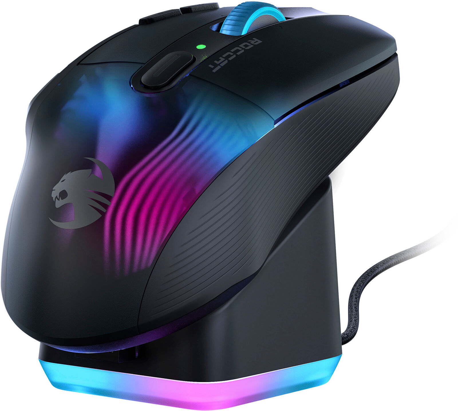 ROCCAT - Kone XP Air Wireless Optical Gaming Mouse with Charging Dock and AIM...