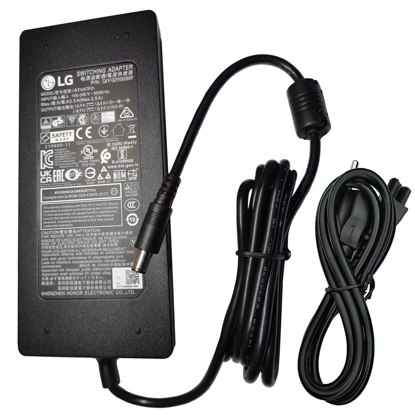 Original LG AC DC Adapter For LG 32" 34" 38" 21:9 Curved UltraWide Monitor Power