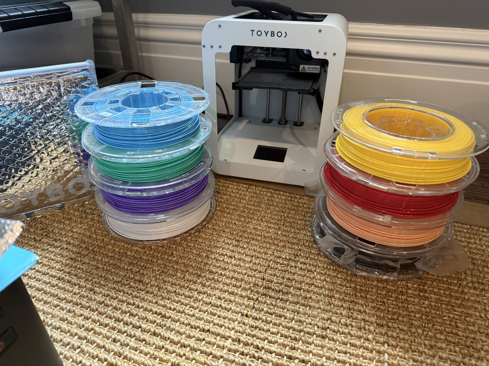 ToyBox Alpha Two 3D Kid-Friendly Printer with 8 Food Spools