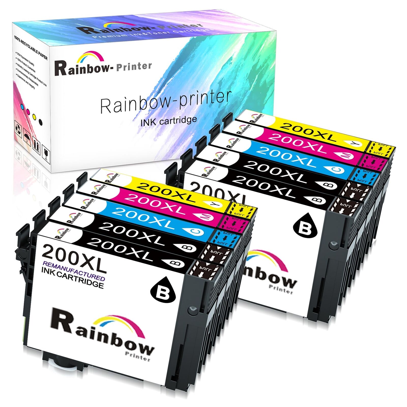 Used 10x T200xl320 200xl Ink Cartridge For Epson Expression Xp400 Xp 300 Xp 200 Xp310 Ubbthreads 8032
