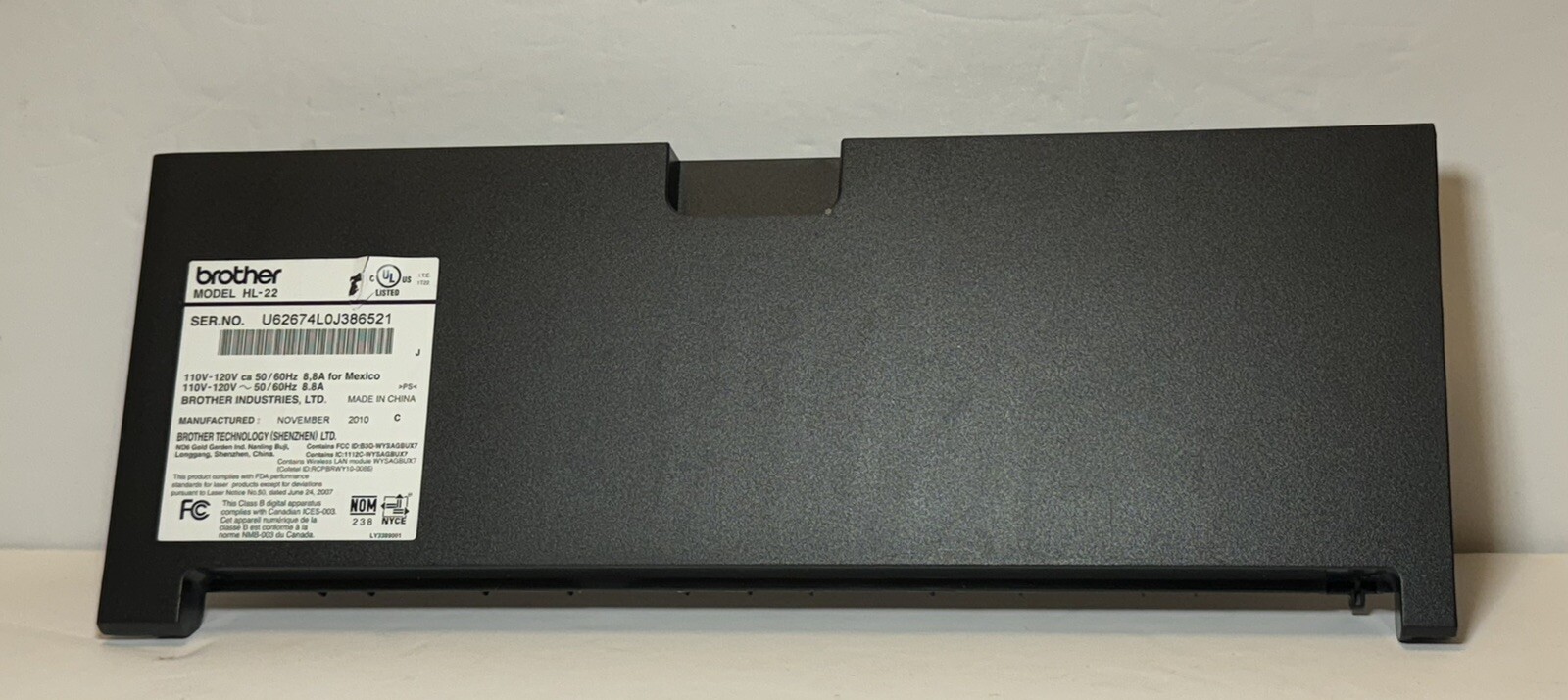 Brother Printer  HL-2270DW JAM ACCESS COVER DOOR~OEM Replacement Part