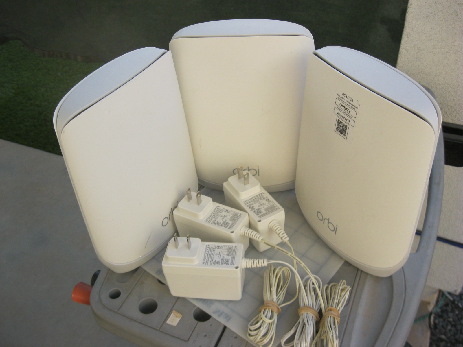 3 pcs Netgear Orbi 760 Mesh Router Network WiFi 6 -RBR760 & 2x RBS760 Satellites