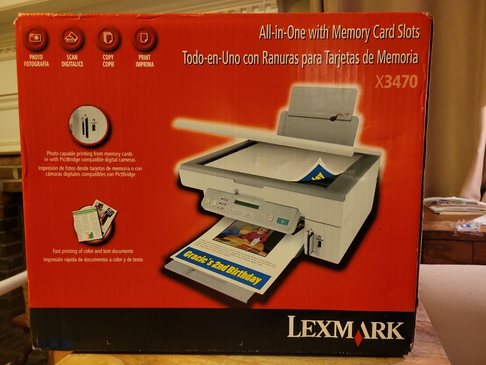 Lexmark X3470 All-In-One Inkjet Printer Open Box BRAND NEW