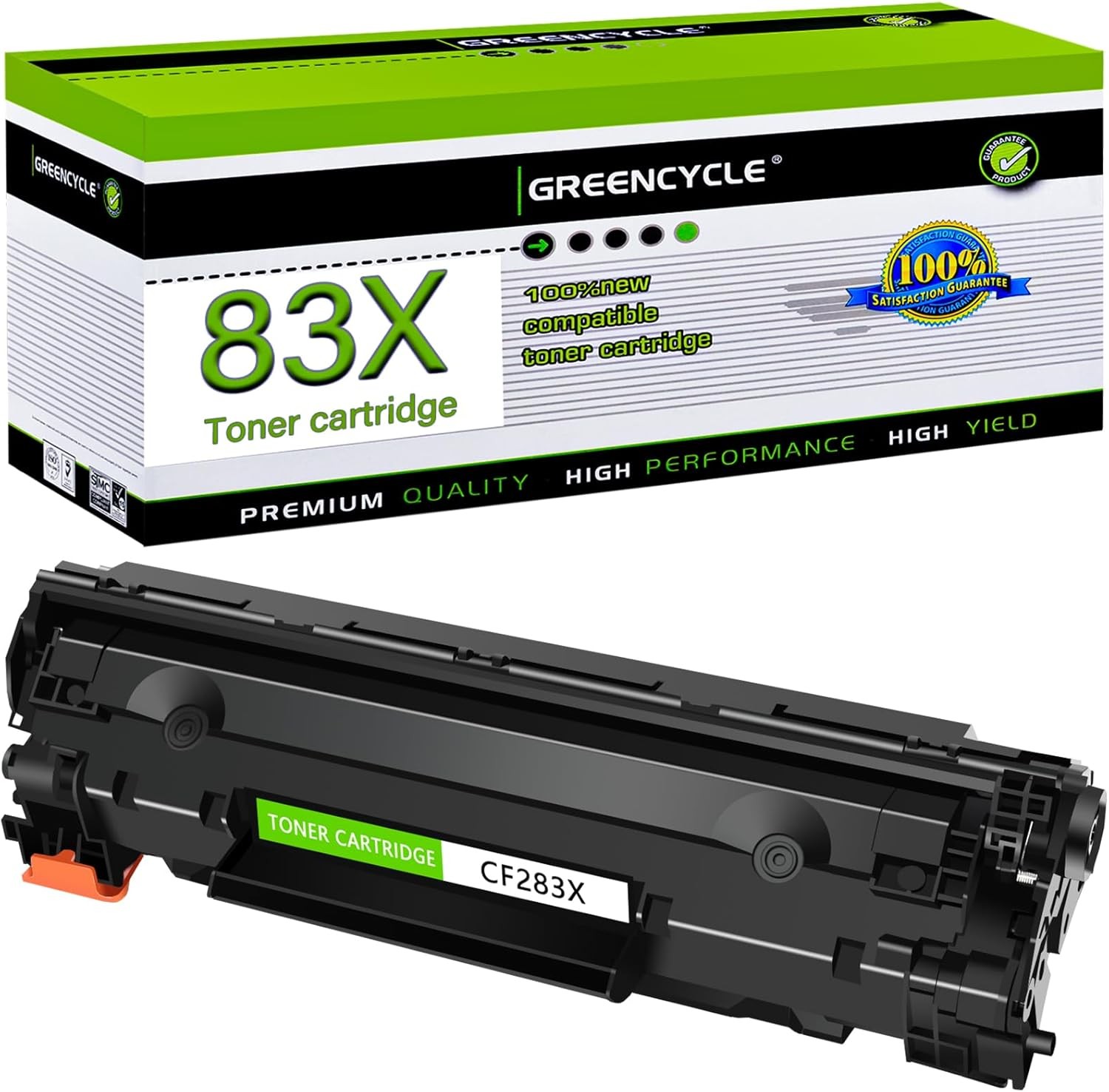 1PK Toner Compatible CF283X/CRG137 Cartridge for HP CF283X and Canon 137