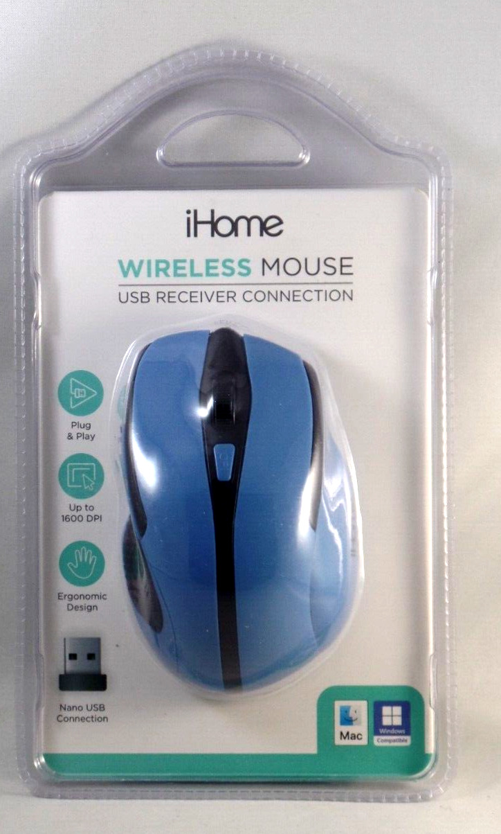 New iHome Wireless Mouse for Mac & PC Windows New