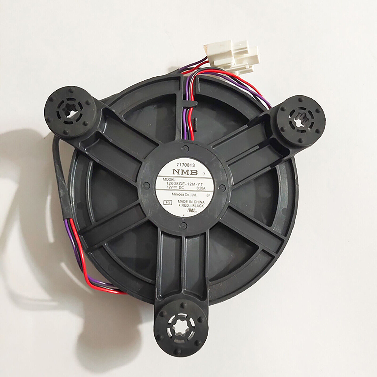 For Refrigerator Cooling Fan NMB 12038GE-12M-YT DC12V 0.26A Built-in Fan