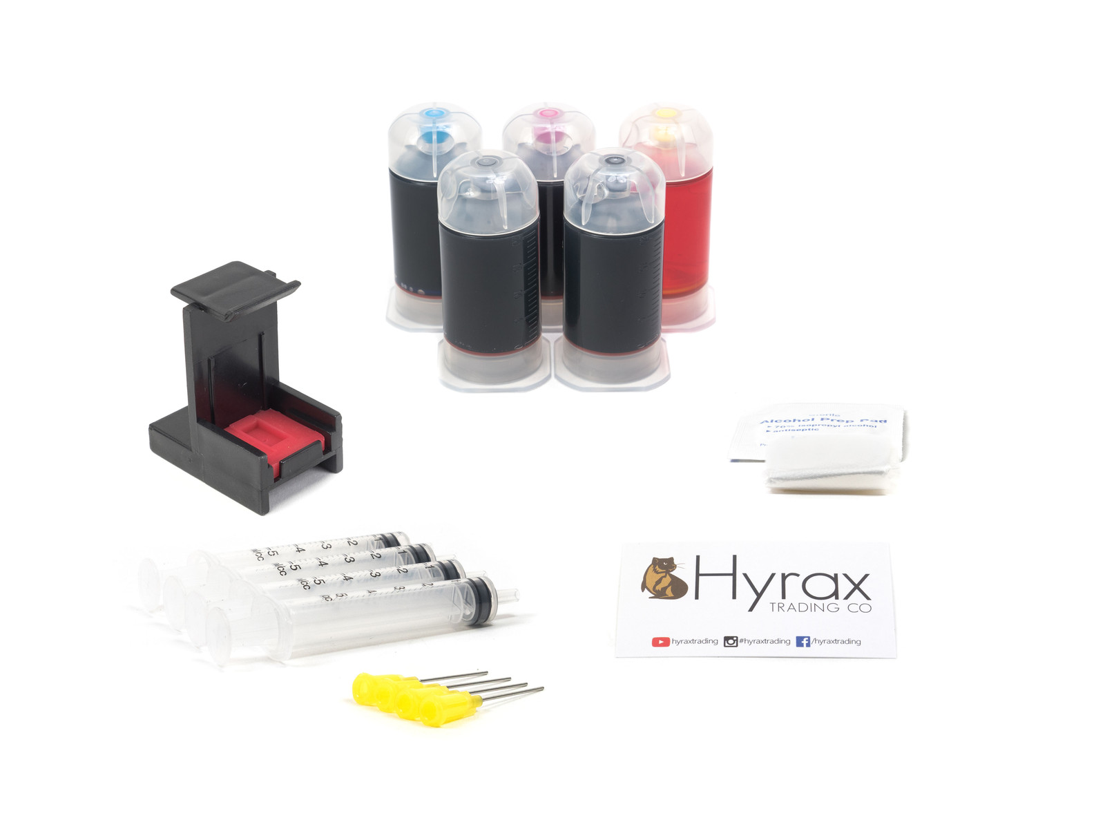 Hyrax Trading  Combo Ink Cartridge Refill Box Kit for HP 56/57