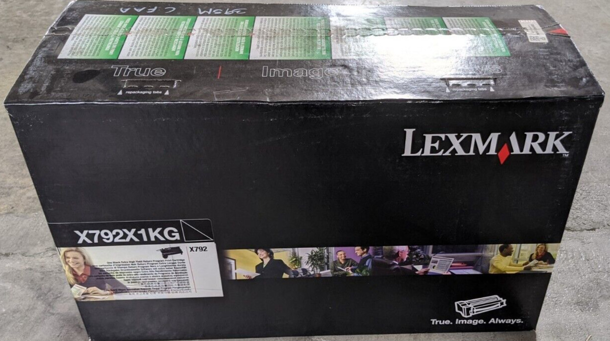 Genuine Lexmark X792X1KG Black Extra High Yield Return Program Cartridge 20K NEW