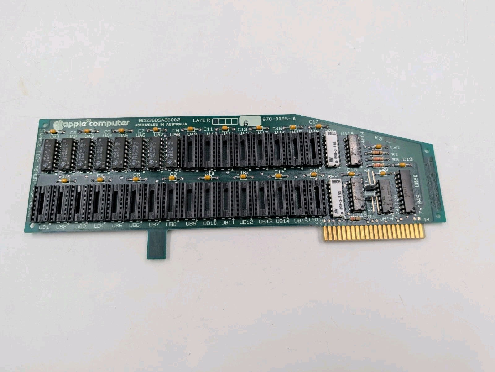Working Apple IIGS Memory Expansion Card 256KB RAM  670-0025-A (260198)