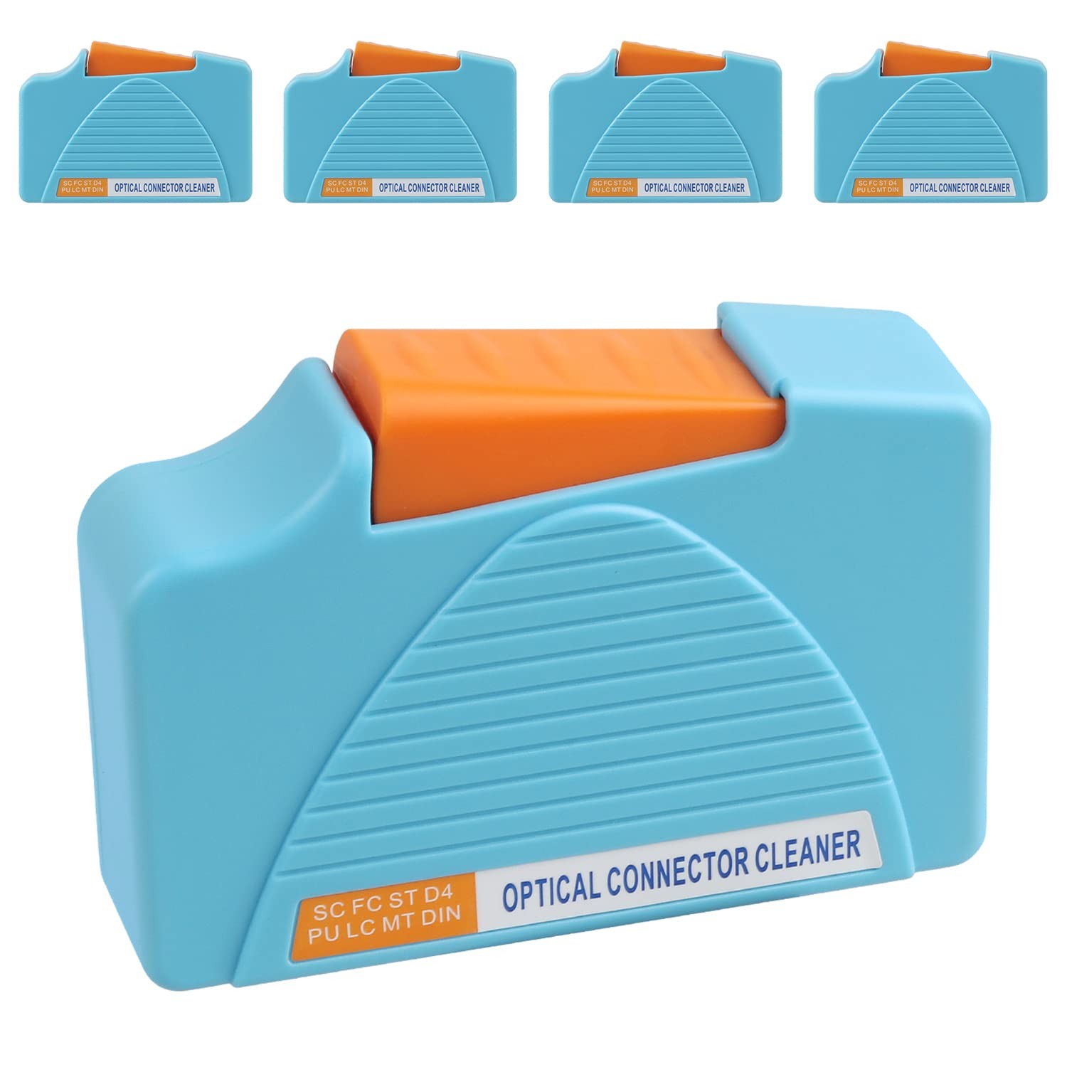 Duogalia Fiber Cleaner Box - 5 Pack Blue for FC SC LC Connectors