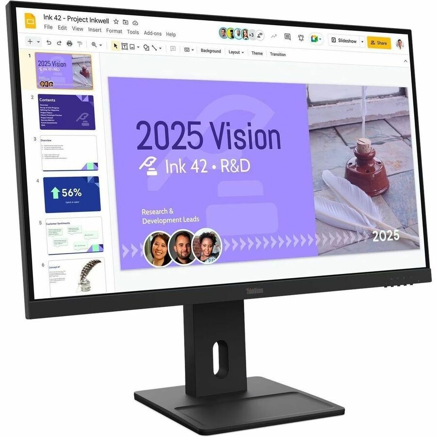 Lenovo ThinkVision E27Q-40 27" Class WQHD LED Monitor 4ms 100Hz 2560x1440