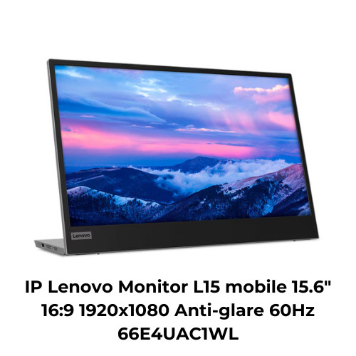 IP Lenovo Monitor L15 mobile 15.6" 16:9 1920x1080 Anti-glare 60Hz 66E4UAC1WL