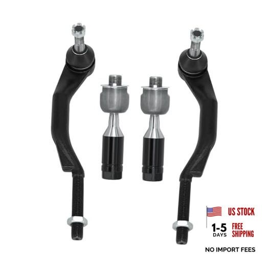 4Pcs Front Inner Outer Tie Rod Ends Kit Compatible With 2003-2009 Chevy SSR