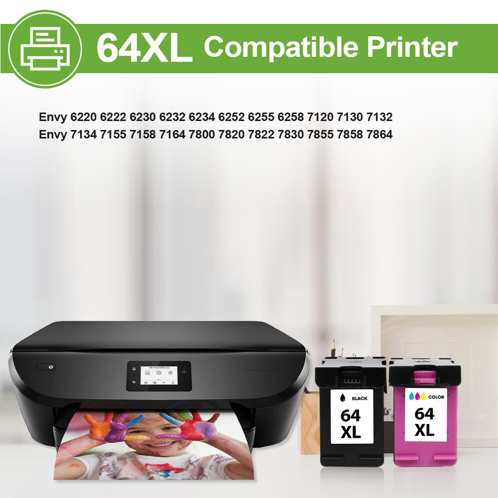 Black Color Ink Cartridges 61XL 62XL 63XL 64XL 65XL 67XL for HP Printers Lot