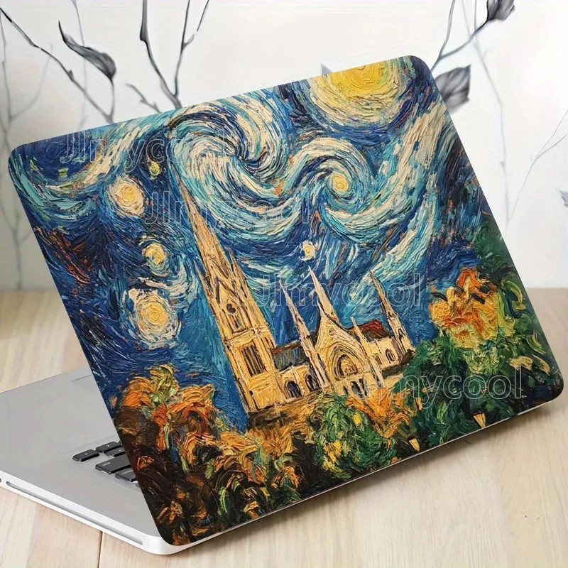 2 Pieces PVC Laptop Skin Universal Protective Film Stylish Theme Decal sticker