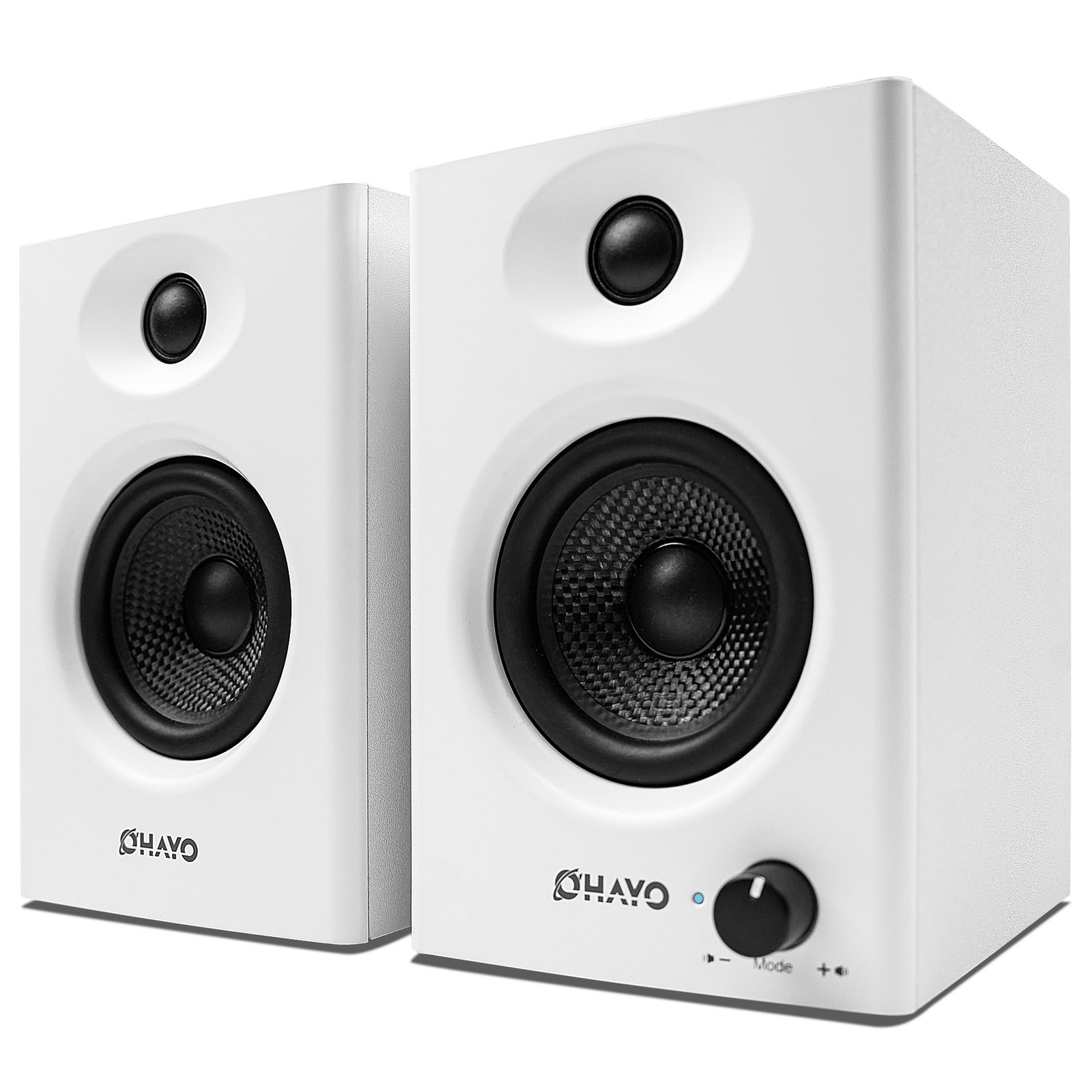 OHAYO 60W Computer Speakers for Gaming and Music, Active Bluetooth 5.3, White 