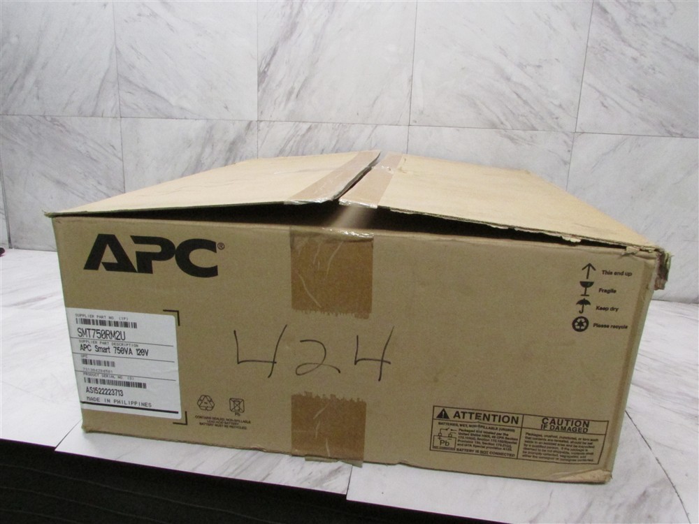 APC Smart-UPS SMT750RM2UC 750VA 500W 2U Rackmount UPS AVR 120V Battery Backup