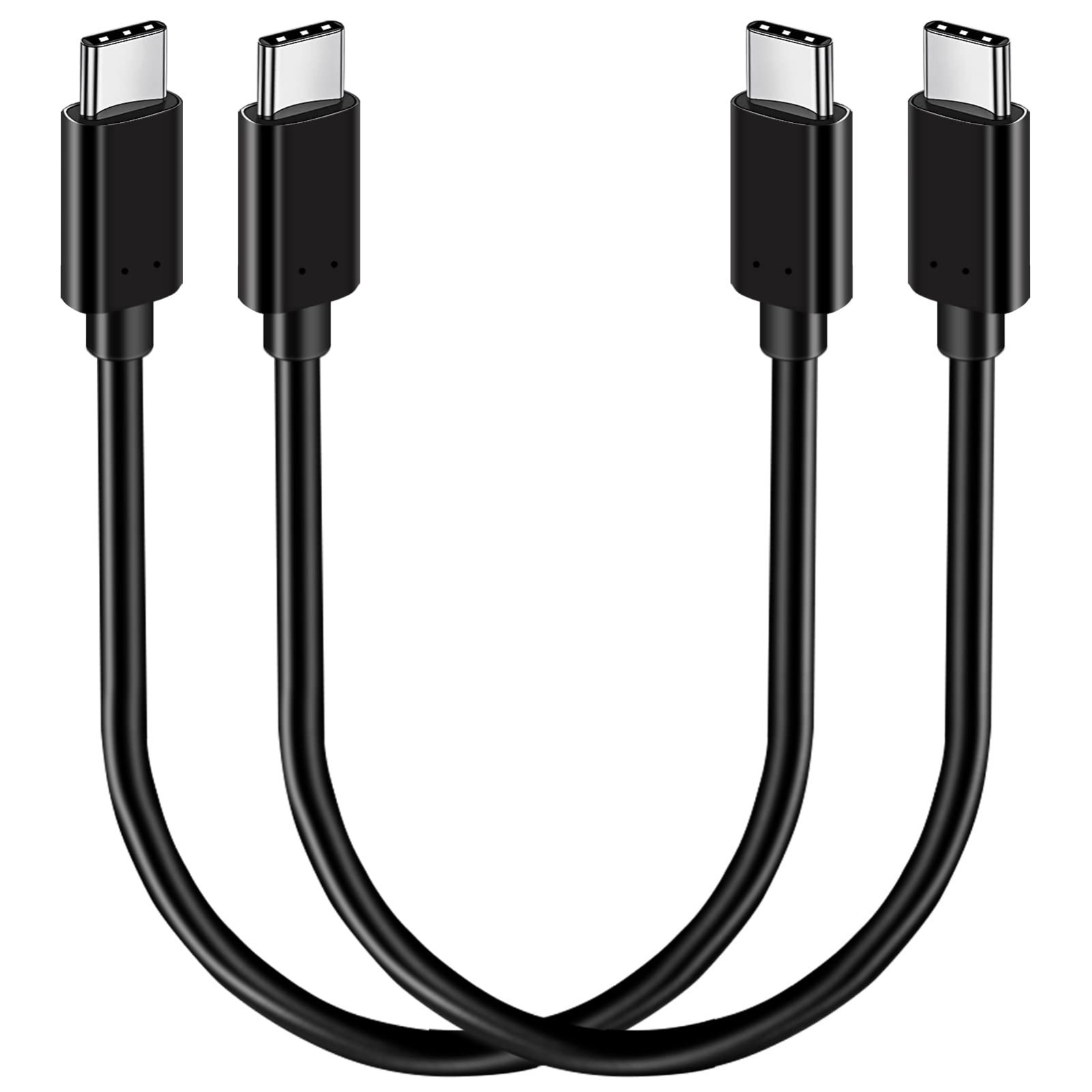 1FT USB C to USB C Cable, 2 Packs, 100W / 10Gbps / 4K Video Display