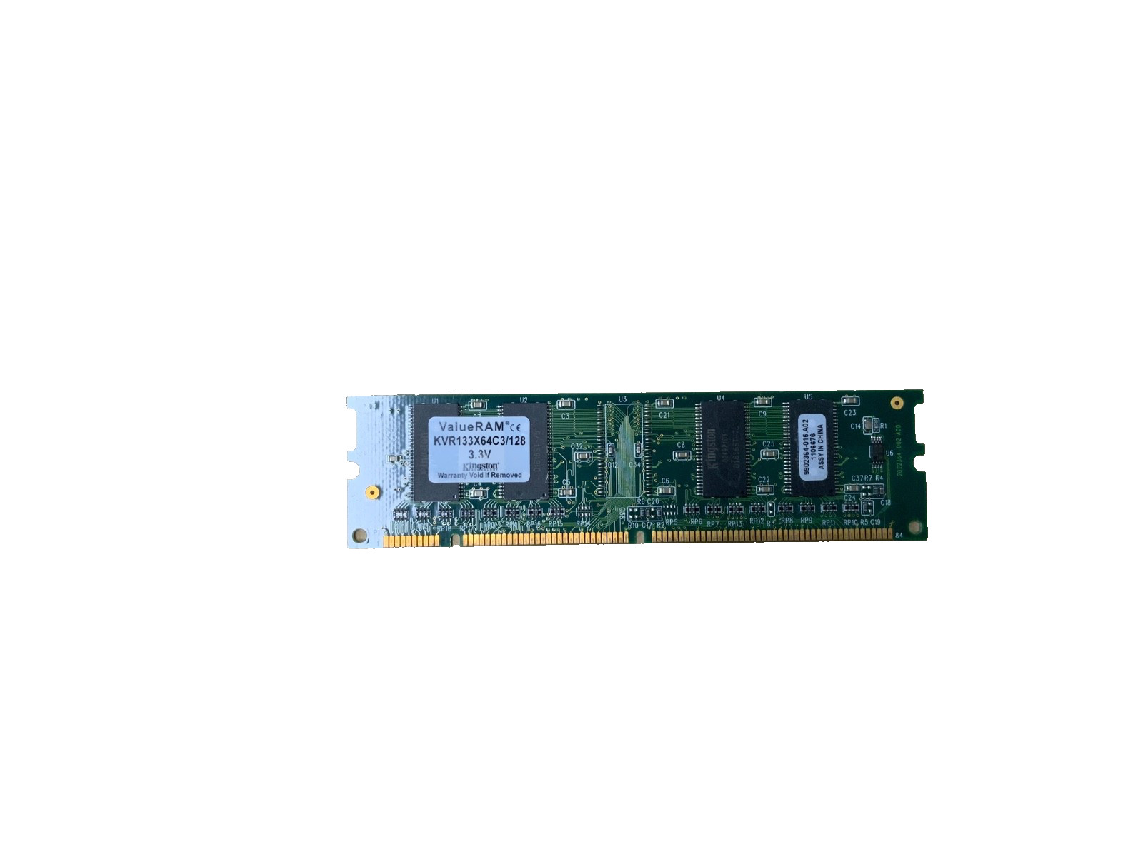 KINGSTON VALUE RAM 129MB PC33 MEMORY MODULE KVR133X64C3/128