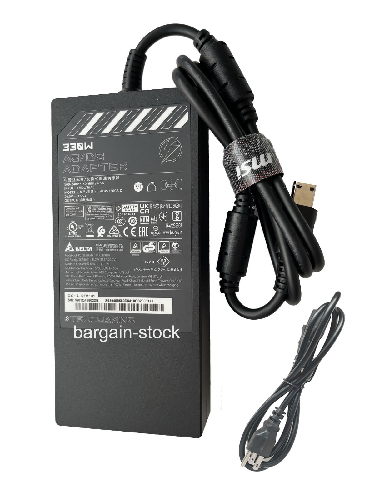 Genuine 20V 16.5V 330W AC Adapter Charger For MSI Vector 16 HX A14V ADP-330GB D