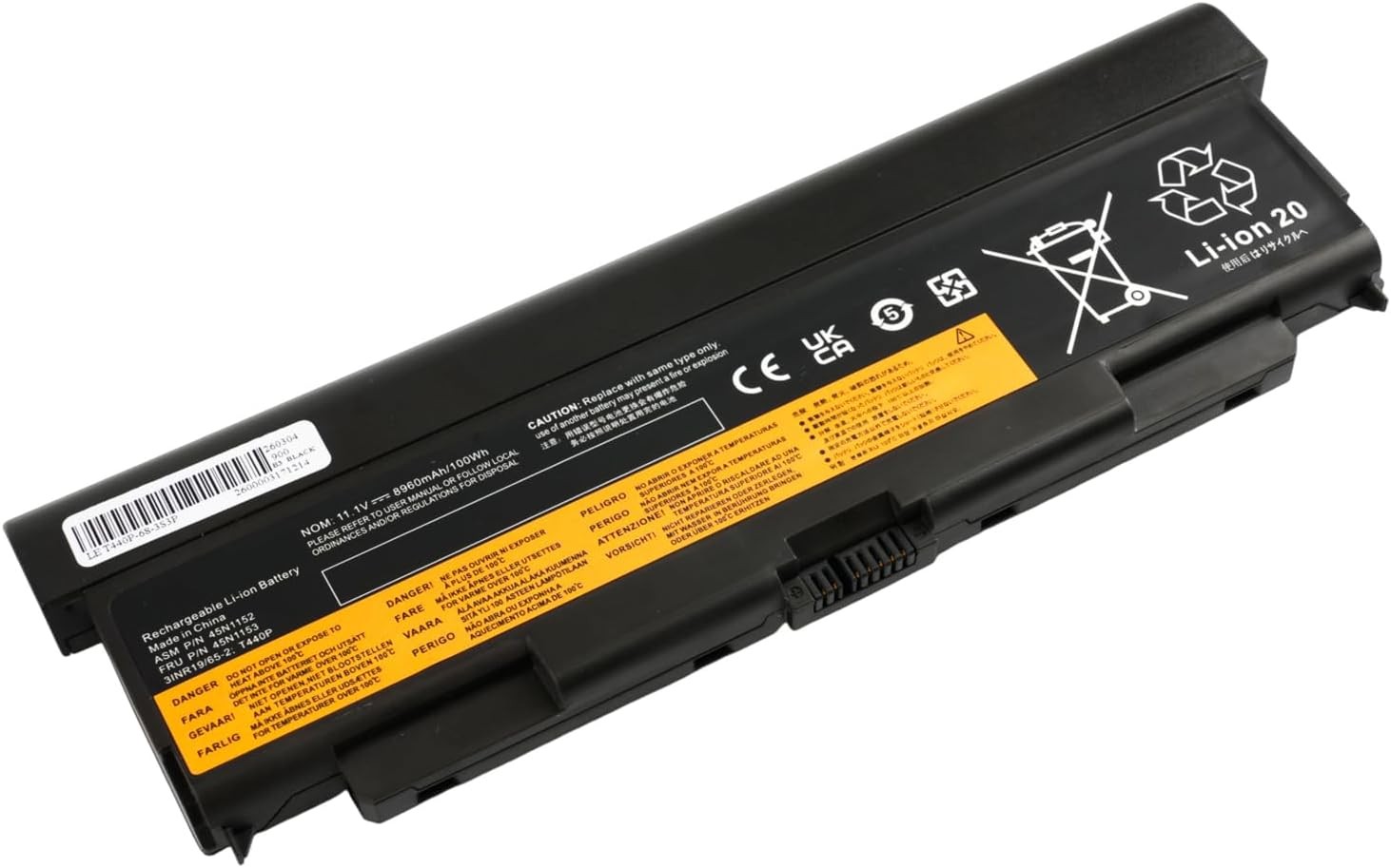9 Cell 100WH 57 New Battery Replacement for Lenovo ThinkPad T440P for T540P