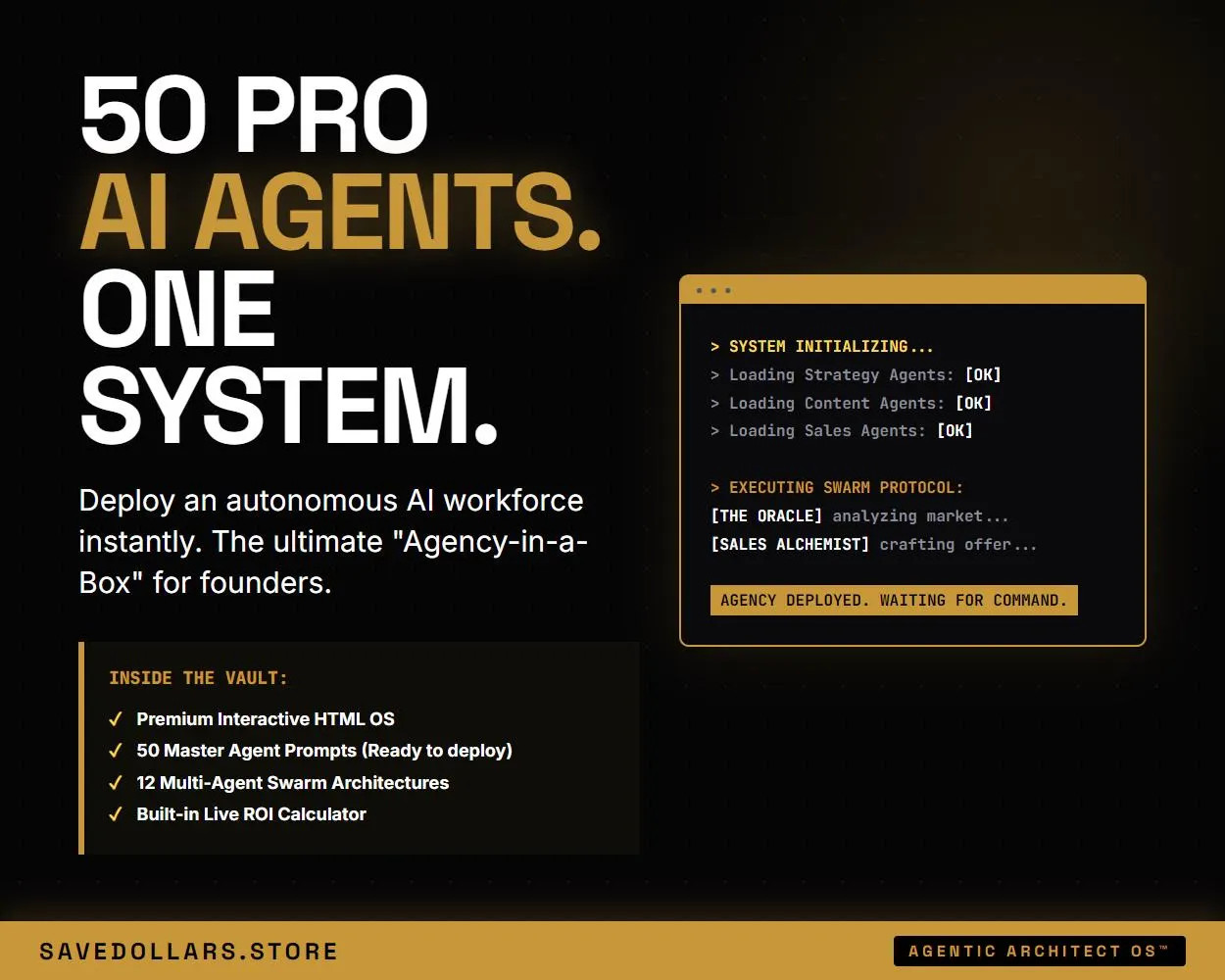 AI Agency in a Box - 50 Autonomous Agents Business OS