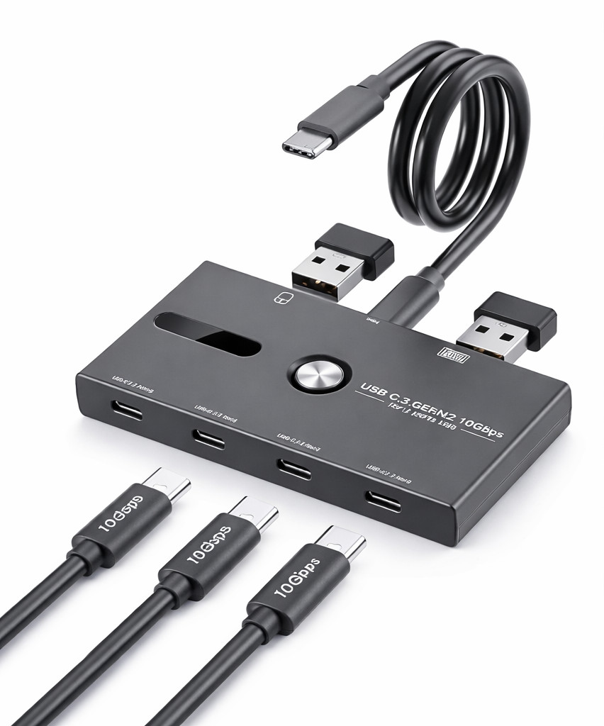10Gbps USB C Hub 6 Ports USB C Splitter USB C to USB C Hub for PC Laptop Mac