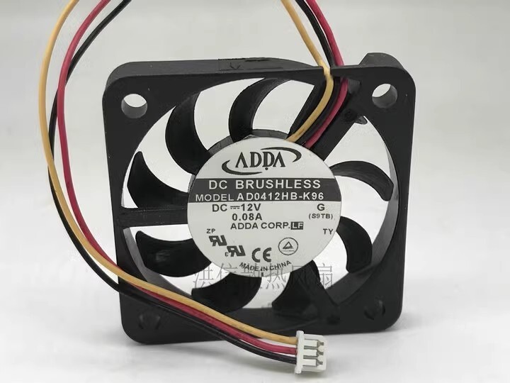 ADDA AD0412HB-K96 4006 DC12V 0.08A 40MM*40MM*6MM 4CM 3-Pin Silent Cooling Fan