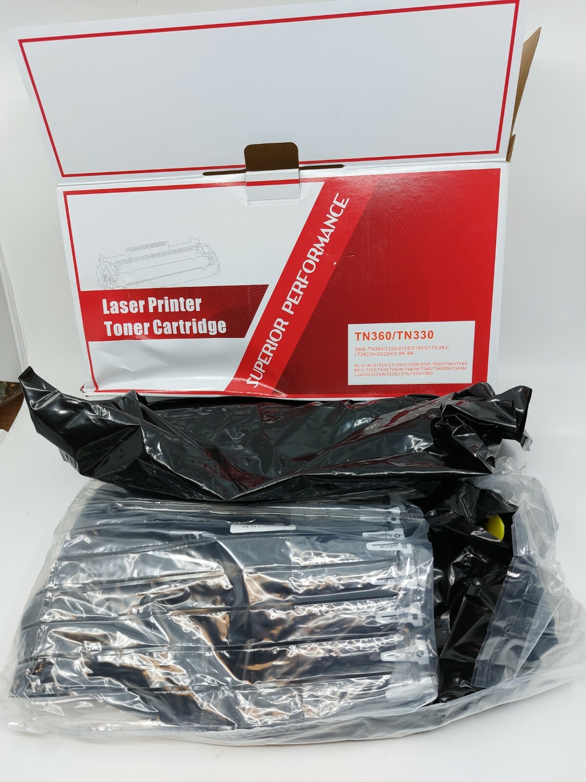 V4INK TN360 TN330 Toner Cartridge 2 High Yield - Black