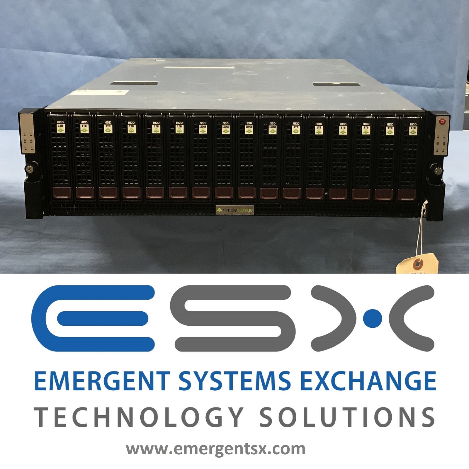 Nimble Storage CS220-X2 - 12TB x 1TB, 4 x 160GB SSD, 1GbE - WE BUY NIMBLE