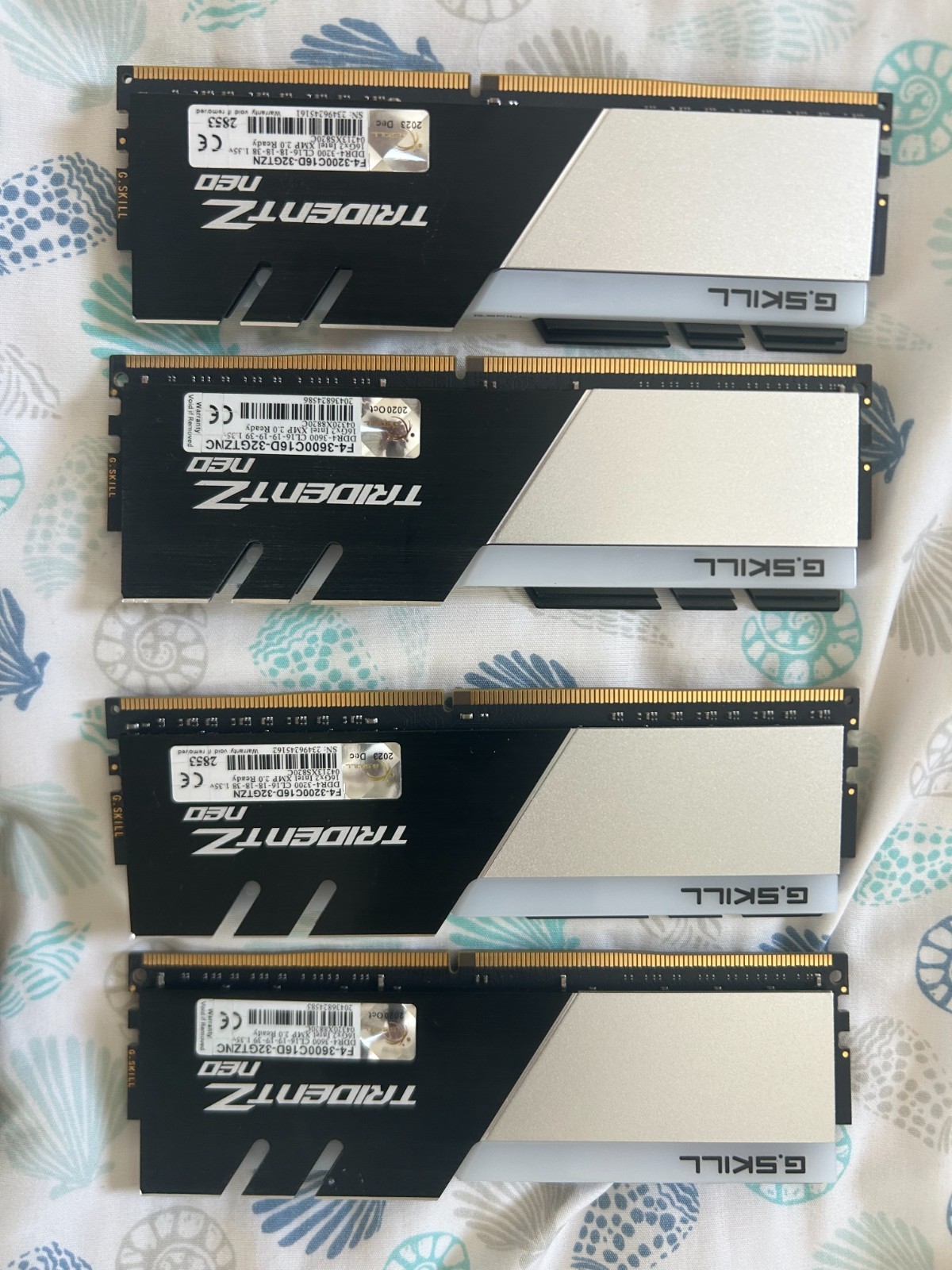 G.Skill Trident Z Neo RGB DDR4, 64GB total (4 x 16GB): two matched kits